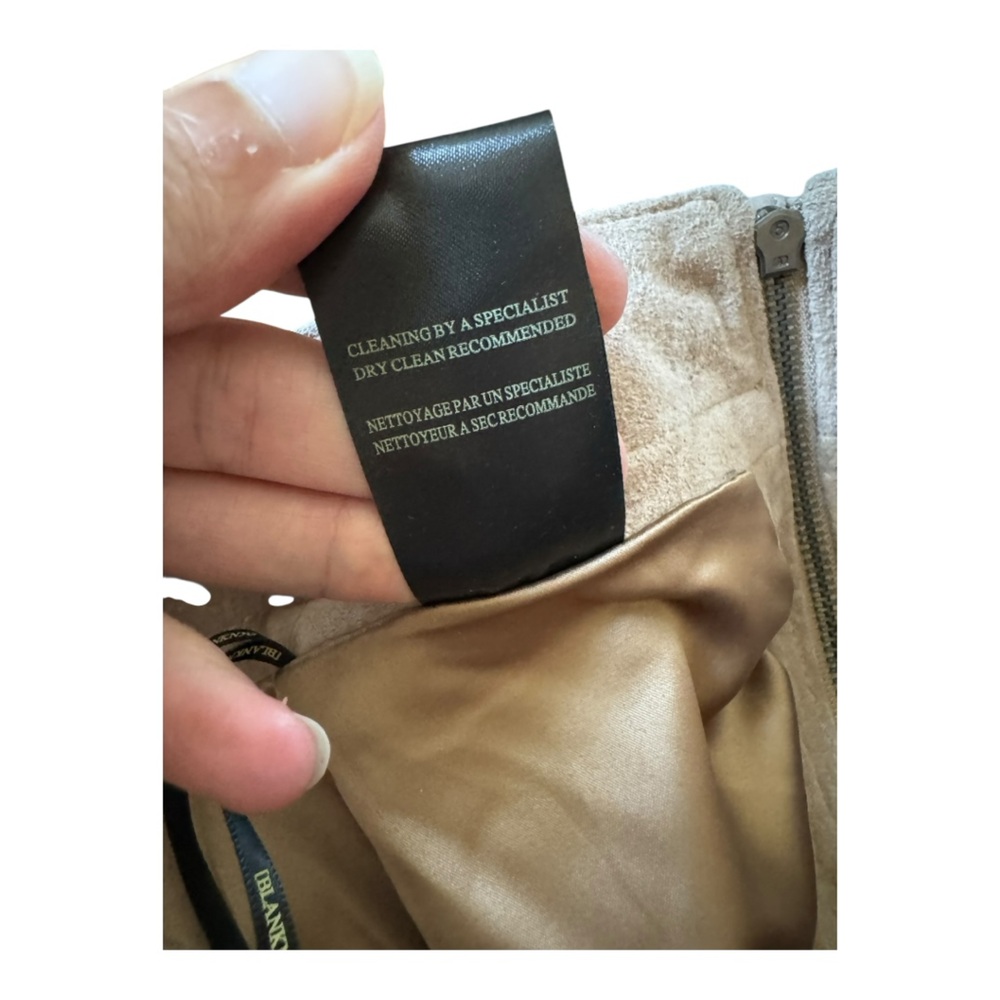 BLANK NYC | NWOT Suede Zippered Mini Skirt in Bare It All, Size 27 - Picture 11 of 15